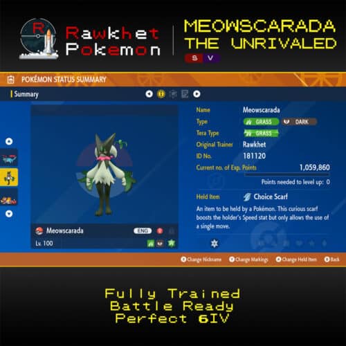SV Meowscarada the Unrivaled - Summary