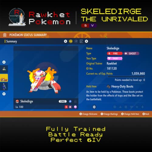 SV Skeledirge the Unrivaled - Summary