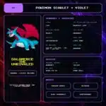 Salamence The Unrivaled details for Pokemon Scarlet and Violet.