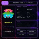 Venusaur details for Pokemon Scarlet and Violet.