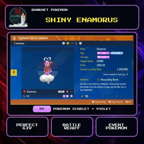 Shiny Enamorus for Pokemon Scarlet and Violet.