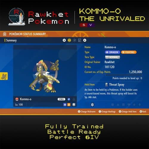 SV Kommo-o the Unrivaled - Summary