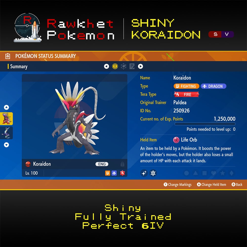 SV Shiny Koraidon - Summary SV Shiny Koraidon - Summary