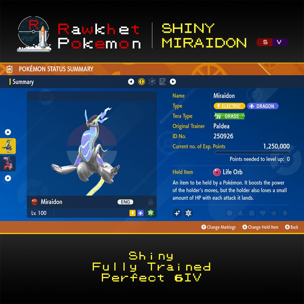 SV Shiny Miraidon - Summary SV Shiny Miraidon - Summary