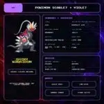 Shiny Koraidon details for Pokemon Scarlet and Violet.