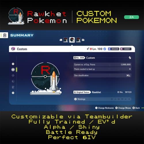 Pokemon Legends Z-A: Custom Pokemon