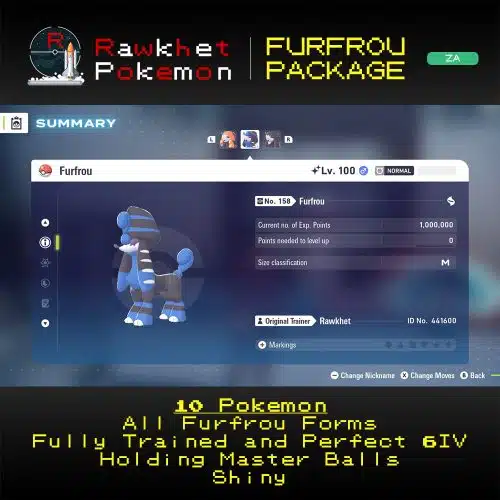 Pokemon Legends Z-A: Furfrou Forms Package - Pharoah