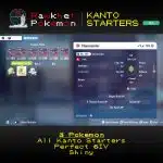 Pokemon Legends ZA – Kanto Starters Shiny 6IV Battle Ready (Nintendo Switch, 2025)