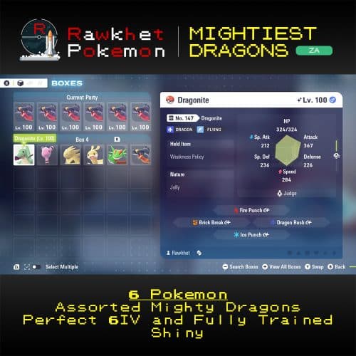 Pokemon Legends Z-A: Mighty Dragons Package - Dragonite