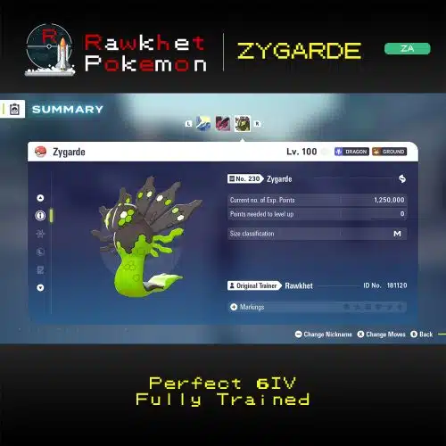 Pokemon Legends Z-A: Zygarde - Summary