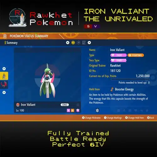 SV Iron Valiant the Unrivaled - Summary