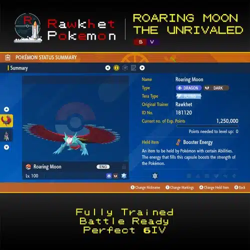 SV Roaring Moon the Unrivaled - Summary