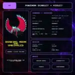 Roaring Moon The Unrivaled details for Pokemon Scarlet and Violet.