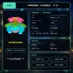 Venusaur details for Pokemon Legends: Z-A.