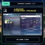 Lumiose Starters Package in-game view for Pokemon Legends: Z-A.