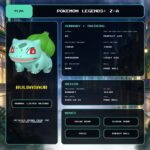 Bulbasaur details for Pokemon Legends: Z-A.