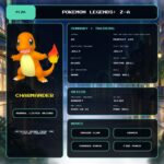 Charmander details for Pokemon Legends: Z-A.