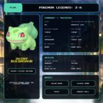 Shiny Bulbasaur details for Pokemon Legends: Z-A.