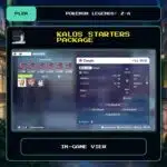 Kalos Starters Package in-game view for Pokemon Legends: Z-A.
