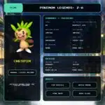 Chespin details for Pokemon Legends: Z-A.