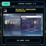 Mighty Dragons Package in-game view for Pokemon Legends: Z-A.