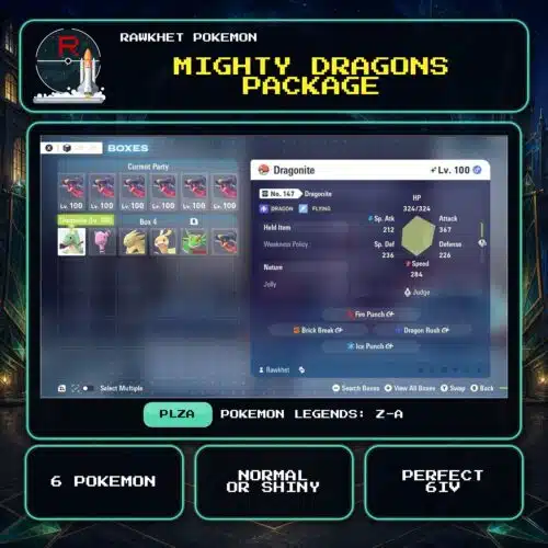 Mighty Dragons Package for Pokemon Legends: Z-A.