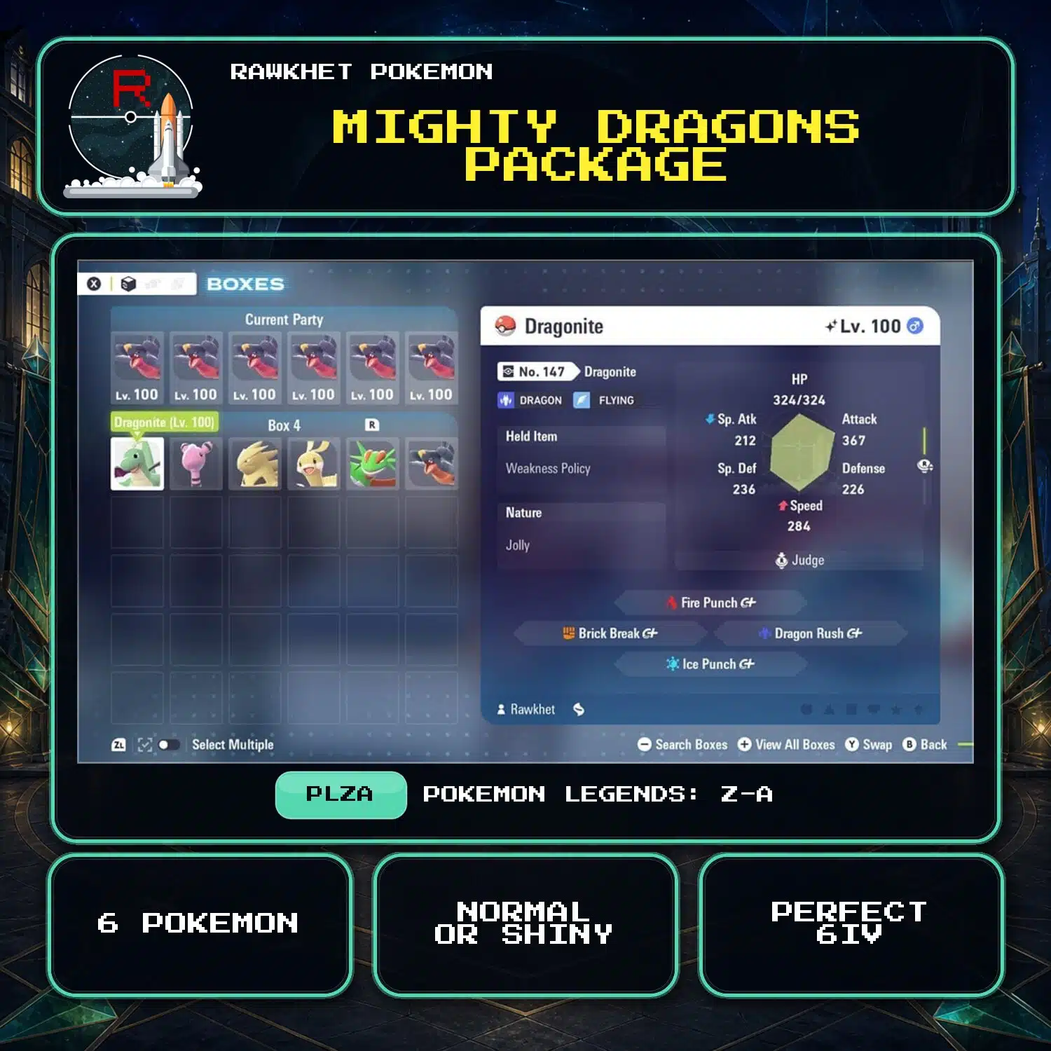 Mighty Dragons Package for Pokemon Legends: Z-A Mighty Dragons Package for Pokemon Legends: Z-A.