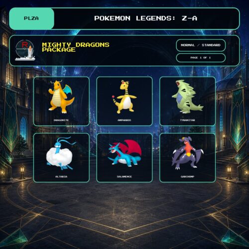 Mighty Dragons Package, Normal, Standard box view for Pokemon Legends: Z-A.