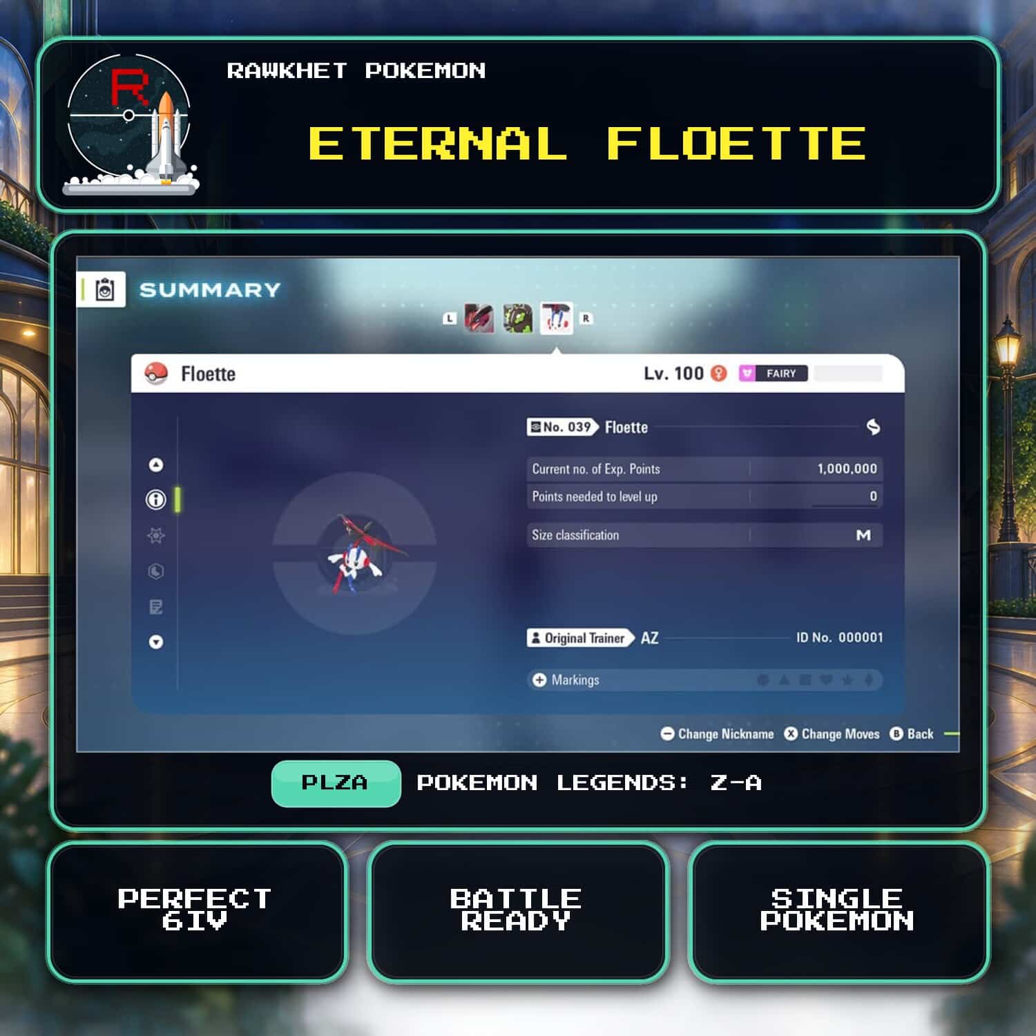 Eternal Floette for Pokemon Legends: Z-A Eternal Floette for Pokemon Legends: Z-A.