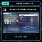 Eeveelutions Package in-game view for Pokemon Legends: Z-A.