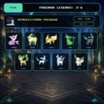 Eeveelutions Package, Shiny, Alpha box view for Pokemon Legends: Z-A.