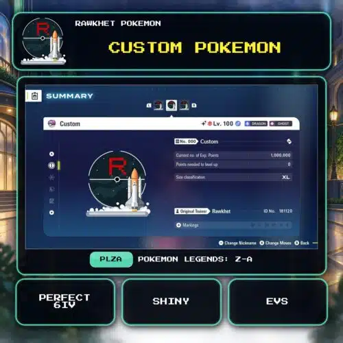 Custom Pokemon for Pokemon Legends: Z-A.