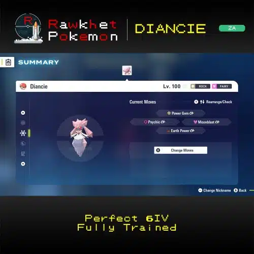 Pokemon Legends Z-A: Diancie - Moves