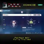Pokemon Legends Z-A: Diancie - Stats