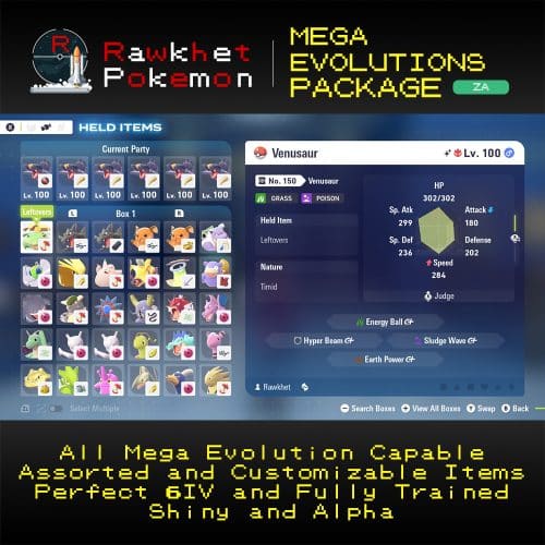 Pokemon Legends Z-A: Mega Evolutions Package - Box View 1