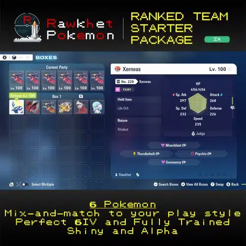 Pokemon Legends Z-A: Ranked Team Starter Pack - Xerneas