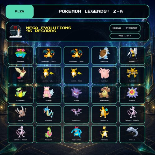 Mega Evolutions Package, Normal, Standard box view for Pokemon Legends: Z-A.