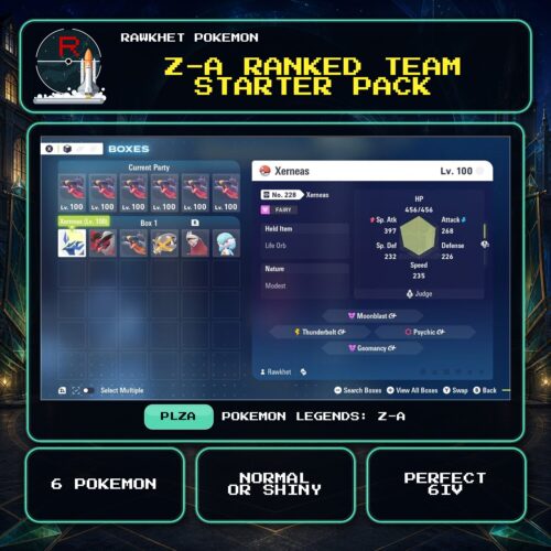 Z-A Ranked Team Starter Pack for Pokemon Legends: Z-A.
