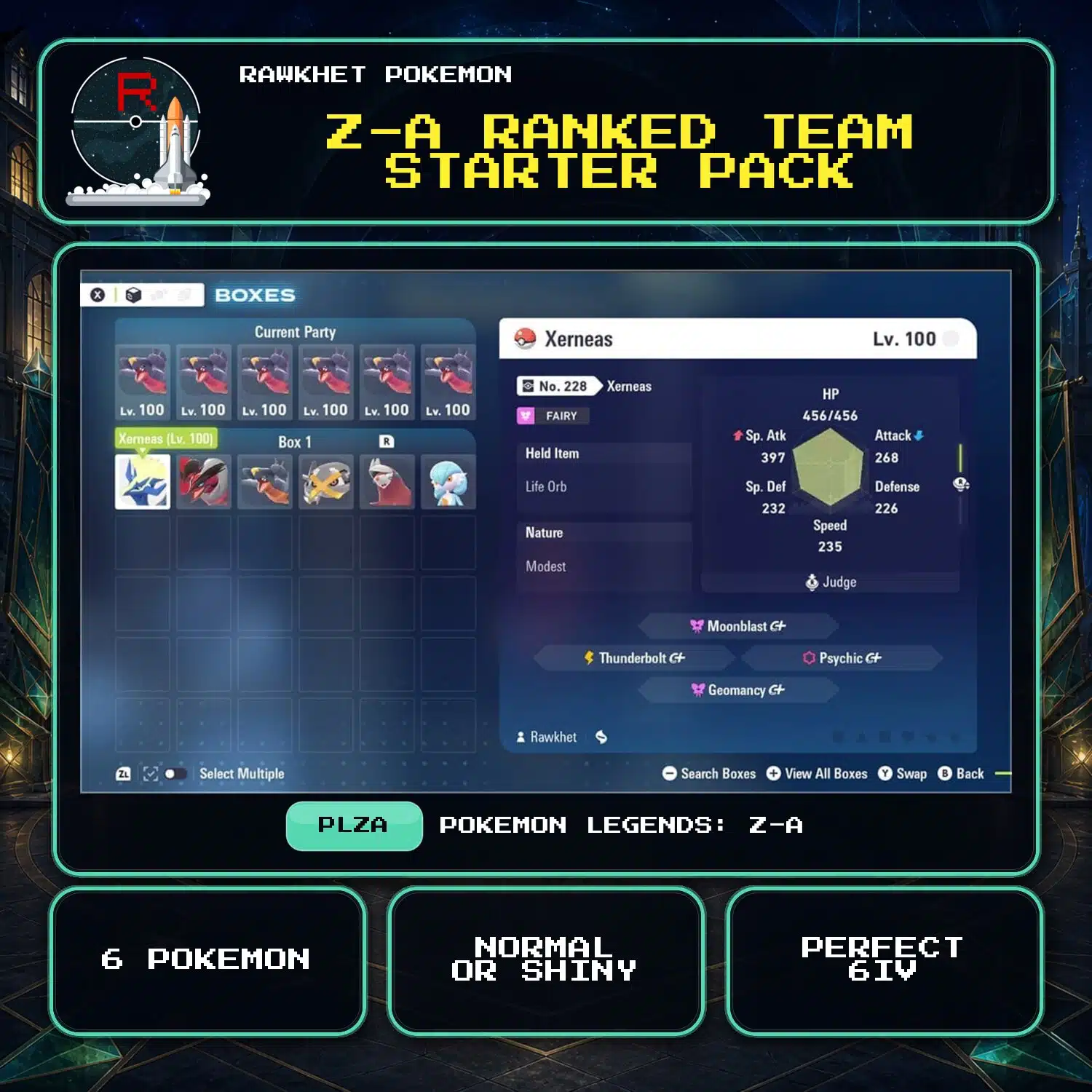 Z-A Ranked Team Starter Pack for Pokemon Legends: Z-A Z-A Ranked Team Starter Pack for Pokemon Legends: Z-A.