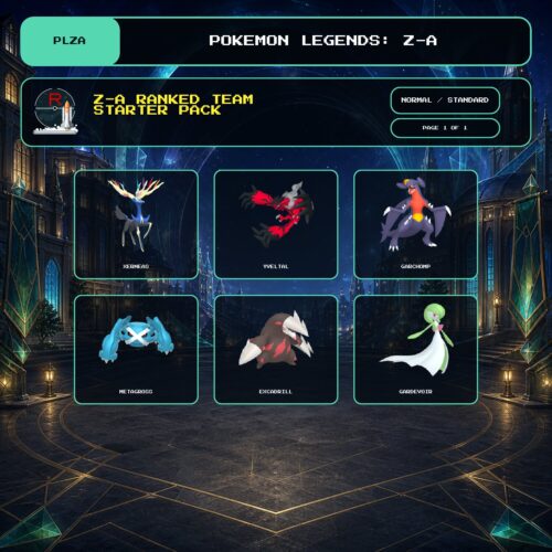 Z-A Ranked Team Starter Pack, Normal, Standard box view for Pokemon Legends: Z-A.