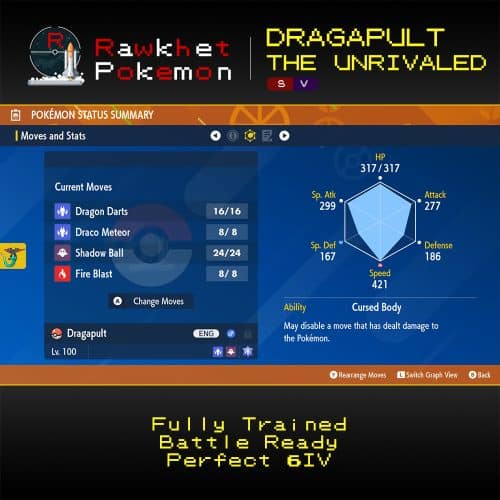 SV Dragapult the Unrivaled - Stats