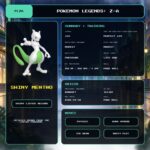 Shiny Mewtwo details for Pokemon Legends: Z-A.