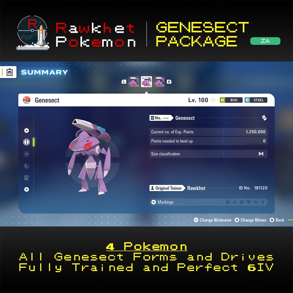 Pokemon Legends: Z-A: Genesect Package - Douse Drive Pokemon Legends: Z-A: Genesect Package - Douse Drive