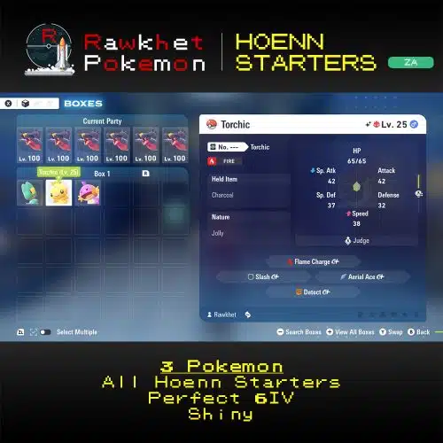 Pokemon Legends: Z-A: Hoenn Starters Package - Torchic