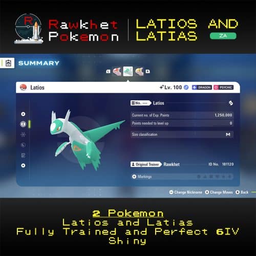 Pokemon Legends: Z-A: Latias & Latios - Latios Summary
