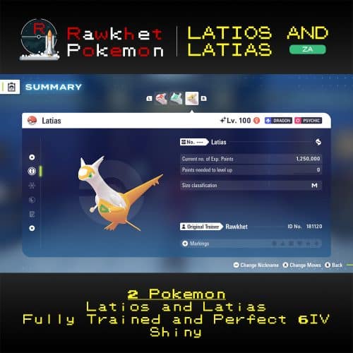 Pokemon Legends: Z-A: Latias & Latios - Latias Summary