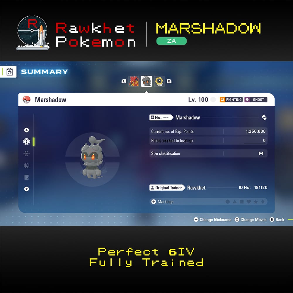 Pokemon Legends: Z-A: Marshadow - Summary Pokemon Legends: Z-A: Marshadow - Summary