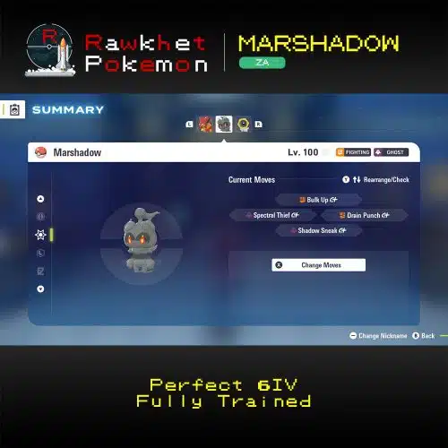 Pokemon Legends: Z-A: Marshadow - Moves