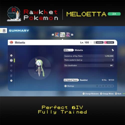 Pokemon Legends: Z-A: Meloetta - Summary