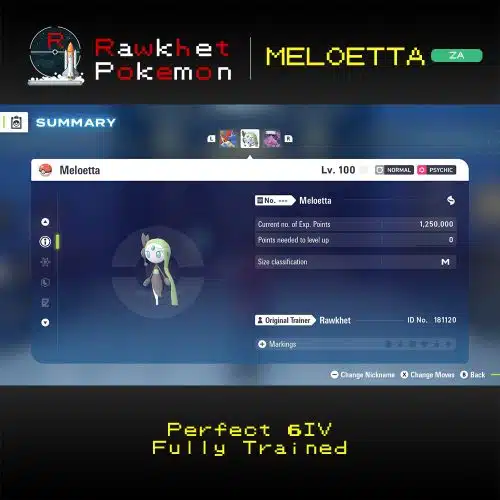 Pokemon Legends: Z-A: Meloetta - Summary